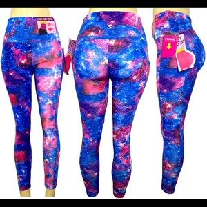 High Waist Yoga Multicolor Leggings NWT M